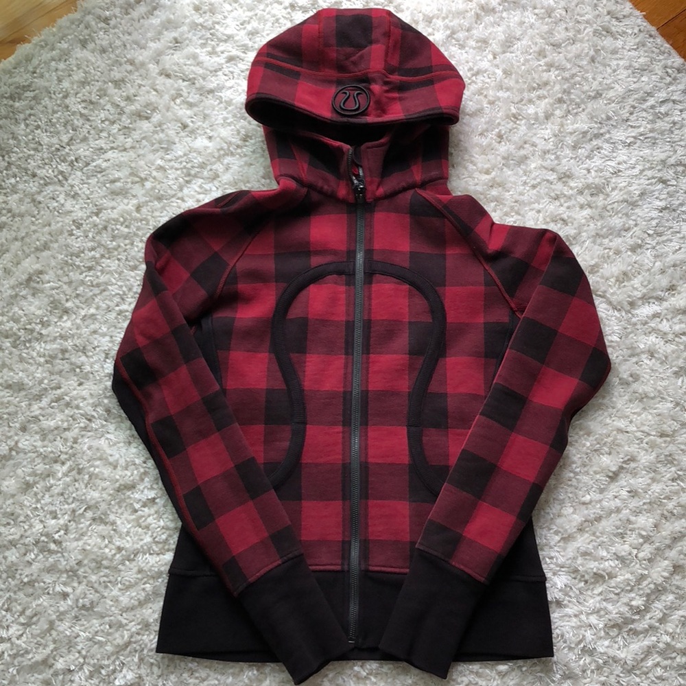Lululemon Buffalo Plaid Scuba Hoodie-RARE